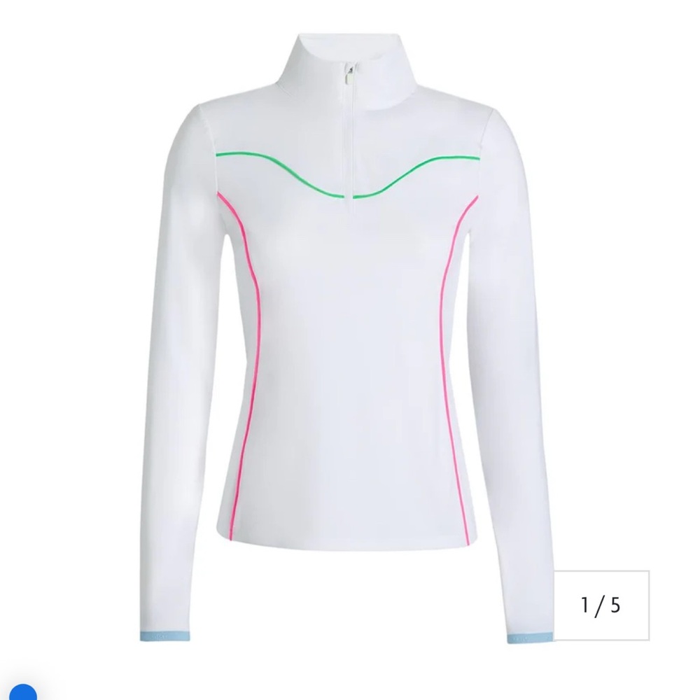G/FORE
Women's Stretch Nylon Interlock Tipped 1/4 Zip Pullover - Picture 2 of 6